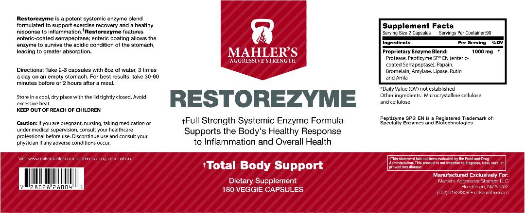 Restorezyme for Workout Recovery